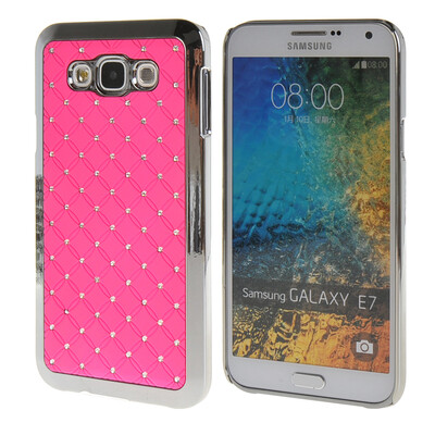 

MOONCASE Galsxy Е7 Футляр Роскошные Chrome горный хрусталь Bling Звезда задняя крышка чехол для Samsung Galsxy E7 розовый