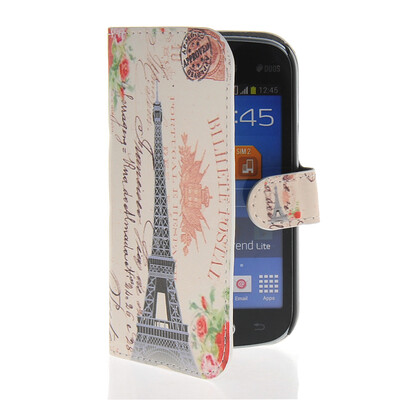 

MOONCASE Scenic Design Leather Side Flip Slot Pouch Stand Shell Back ЧЕХОЛ ДЛЯ Samsung Galaxy Trend Lite S7390 S7392