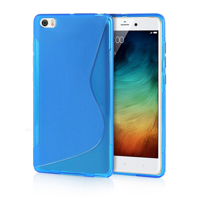 

MOONCASE S - Line Soft Flexible Silicone Gel TPU Skin Shell Back ЧЕХОЛ ДЛЯ XiaoMi Mi Note Pro Blue