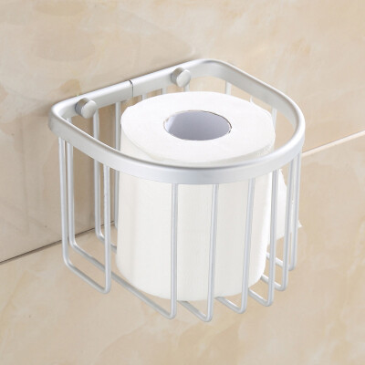 

Bathroom Bathroom Kitchen Shelf Free Punch Tissue Box Toilet Tray Paper Towel Cartridge Strong Adhesive Space Aluminum Towel R