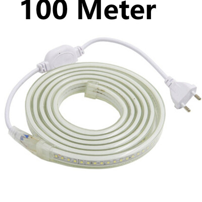 

Waterproof 220V Led Strip 2835 144LedsM With EU Power Adapter Flexible LED Tape Ribbon outdoor 1M 2M 5M 10M 15M 20M