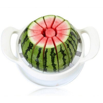 

mymei Watermelon Cutter Cantaloupe Melon Slicer Stainless Steel Kitchen Fruit Divider