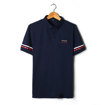 

Summer Fashion Mens Short Sleeve Leisure Lapel Polo Shirt Mens T - Shirt