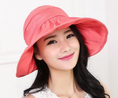 

Hats along the beach Ms Summer visor mothproof outdoor collapsible sun hat
