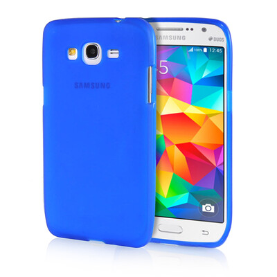 

MOONCASE Transparent Soft Flexible Silicone Gel TPU Skin Shell Back ЧЕХОЛ ДЛЯ Samsung Galaxy Grand Prime G530 Blue