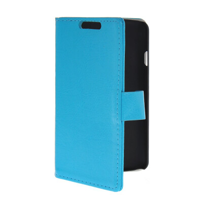 

MOONCASE Slim Leather Side Flip Wallet Card Slot Pouch Stand Shell Back Case Cover for LG F70 Blue