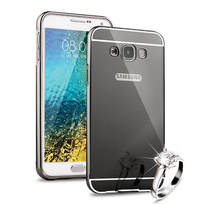 

MOONCASE Metal Frame Edge Mirror Back 2 in 1 Thin Case Cover for Samsung Galaxy G360