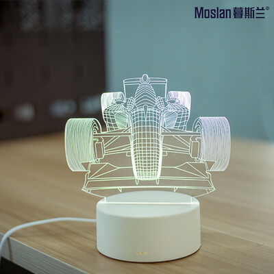 

Creative 3D table lamp than love night lamp Christmas birthday gift three-dimensional plug room bedroom bed simple modern