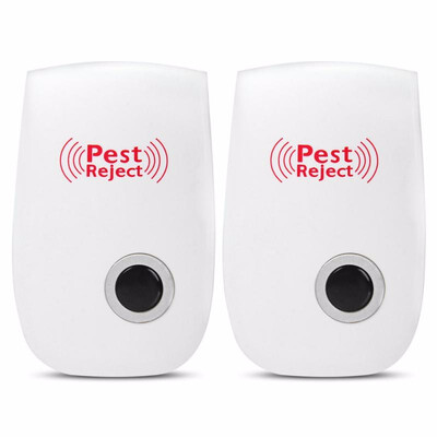 

2pcs Multi-purpose Electronic Pest Repeller Ultrasonic Mosquito Rejectors for Home Office