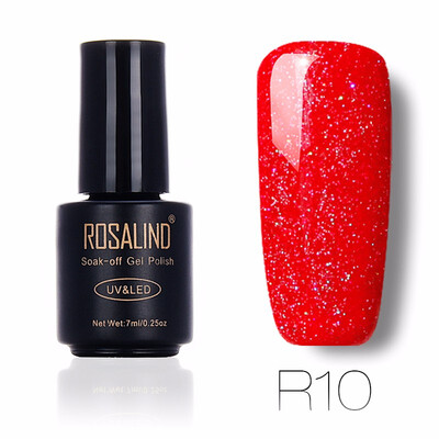 

ROSALIND Gel 1S Rainbow Series Colorful UV LED Gel Nail Polish 7ML Long Lasting Painting Nail Art Soak-off Gel Varnish 01-29