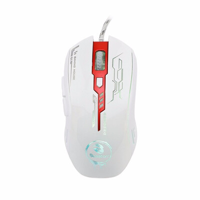 

Bosston Gaming Mouse with Breathing Light 6 Keys 2400DPI Optical PC Computer USB Mice for Laptop Desktop GM200