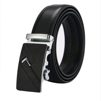 

NEW 2017 Famous Brand Belt Men Good Quality Cowskin Genuine Luxury Leather Mens Belts Strap Male Metal Automatic Buck