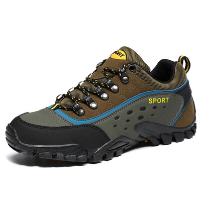 

Onke Mens Sneakers Large Breathable Hiking Shoes for Man Mountain Climbing Sport Shoes Male Outdoor Trekking Sneaker 39-45