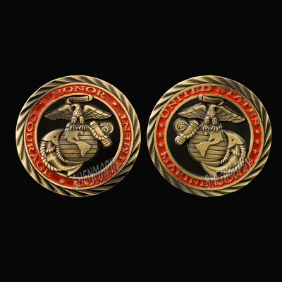

US Marine corps coin the United States Marine corps commemorative hollow coin