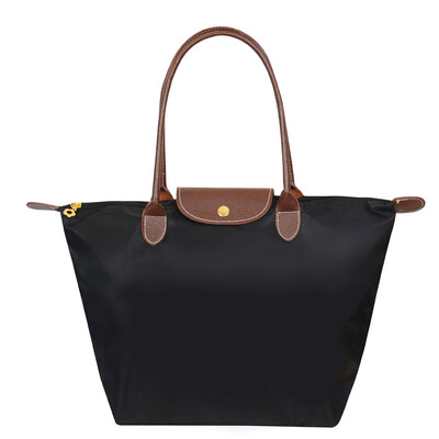 

New womens nylon tote bags folding shopping bag fold over portable ladies handbags female dumpling bag