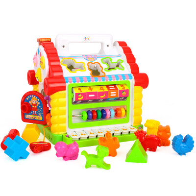 

Hui Le 739 fun hut infants&preschool early childhood educational toys building blocks keyboard random color