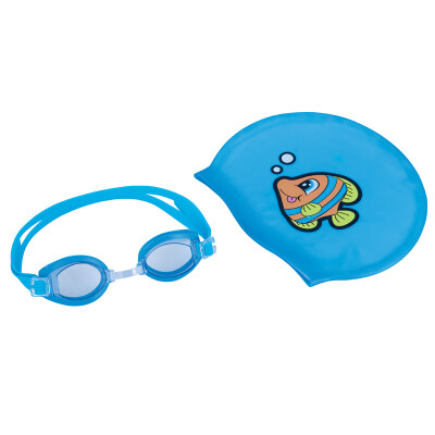 

Bestway Youth Swimming suit (swimming goggles + cartoon silicone swimming cap for Children aged 7 and above