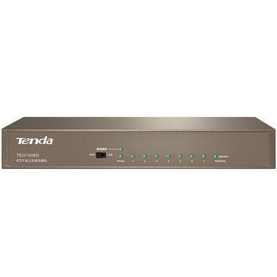 

Tenda Tenda TEG1008D 8-port Gigabit switch steel shell wall-mounted security network monitoring dedicated splitter