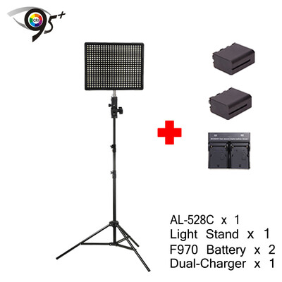 

aputure h528c (модернизации al-528c) кри - 95 светодиодный Light + eachshot sn304 легких стоять + 2 пк np-f970 + двойной зарядное устройство
