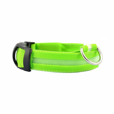 

Cntomlv Night Safety LED Dogs CollarNylon Lights Flashing Glow In Dark Electric Pet Coolars7Colors Pet Supplies Dog Cat Leash
