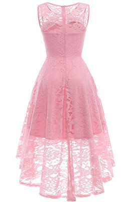 

Women Floral Lace Bridesmaid Party Dress 2018 Short Prom Dress V Neck
