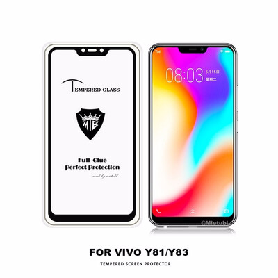 

for vivo Y81 WIERSS full AB Glue Cover Tempered Glass Screen Protector for vivo Y83 Anti fingerprint film
