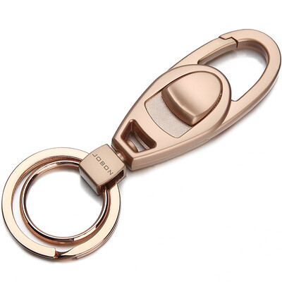 

Jingdong Supermarket JOBON Zhongyin key chain ring car key chain chain mother ring pull spring waist hanging type ZB-066G rose gold