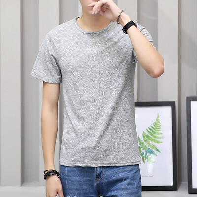 

Damaizhang Brand Summer Cotton Men T-shirt Breathable Mens Loose Tshirt Top Quality Men Whie T-shirt Casual Short Sleeve Man Shirt