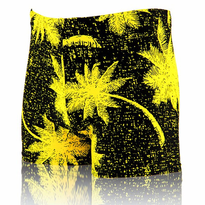 

Men Beach Pants Shorts Coconut Tree Pattern Printed Surf Boxers Swimming Trunks Swimwear
