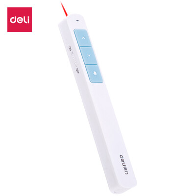 

Deli deli red light 30m laser projection pen PPT flip pen wireless demonstrator blue 2808