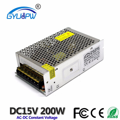 

110V 220V AC Input to dc15V Output 133A 200W Switching Power supply Transformer to DC 15V SMPS for Strip Light CNC CCTV Motor