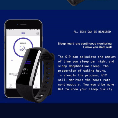 

Fitness Trackers G19 Color Screen Smart Fitness Bracelet with Bluetooth Call Remind Remote Activity Tracker IP67 Waterproof Calori