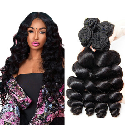 

CLAROLAIR Hair Malaysian Virgin Hair Loose Wave Malaysia Loose Curly Loose Wave 4 Bundles Wet And Wavy Human Hair