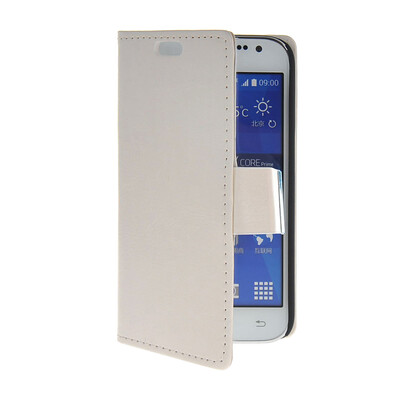

MOONCASE кожи высокого качества Сторона Флип кошелек карта с Kickstand чехол для Samsung Galaxy Core Prime G3608 синий