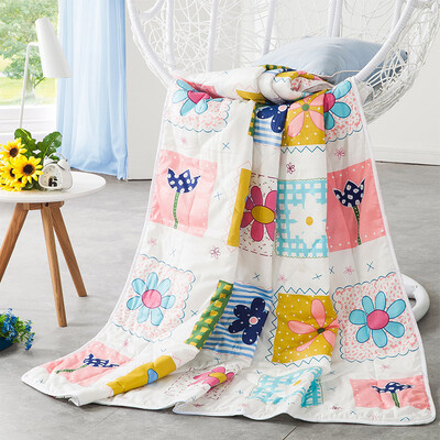 

Ying Xin quilts home textile cotton summer was air-conditioning was cool summer was washable machine wash summer pure cotton thin core 150 200cm fresh flower