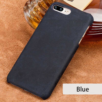 

LANGSIDI натуральный кожаный чехол для iPhone 7 Plus Case Vintage Сумасшедшая кожа лошади
