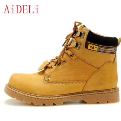 

AiDELi Men&women Martin boots CAT 067 Boots work boots high heel outdoor hiking boots leather tooling boots walking shoes cou