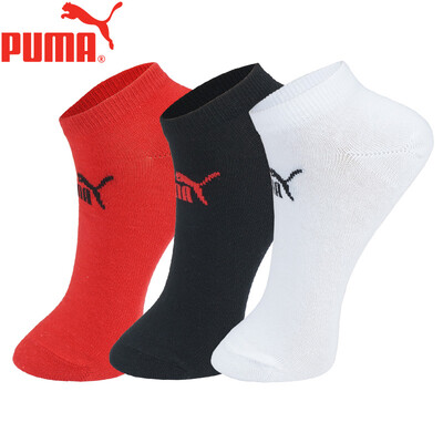 

PUMA Hummer Socks Womens Basic Boat Socks 3 Pairs WhiteBlack One Size