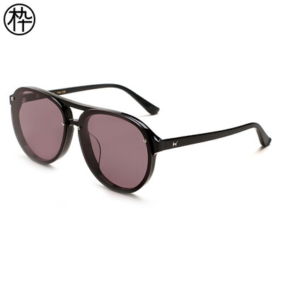 

Wood ninety sunglasses classic round pilot big frame retro sunglasses men&women sunglasses SM1840134 C01 61mm