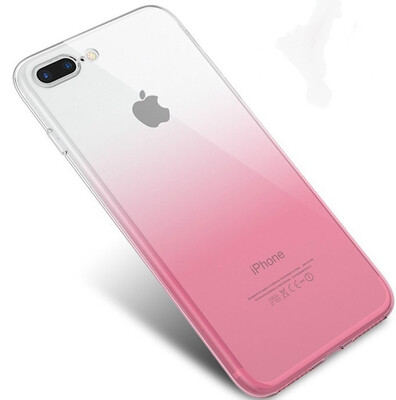 

For iPhone X case Luxury Aurora Discoloration Cover Slim Transparent tpu Phone Cases for iphone 8 7 6