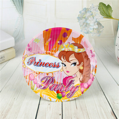 

FANLUS 7inch colorful dots wave point disposable paper plates party tray Valentine Birthday Wedding Tableware cake barbecue