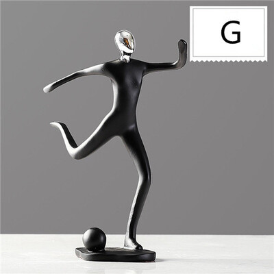 

Modern minimalist resin sport figurines Living room wine cabinet resin crafts home decorations accessories