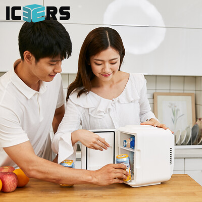 

ICERS Aisens car refrigerator medicine refrigerator thermostat mini portable refrigeration heating breast milk refrigerated student dormitory incubator 4L car dual-use red