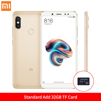 

Глобальная версия Xiaomi Redmi Note 5 3GB 32GB 5.99 "Полноэкранный двухкамерный мобильный телефон Note5 Snapdragon 636 Octa Core 13MP Front