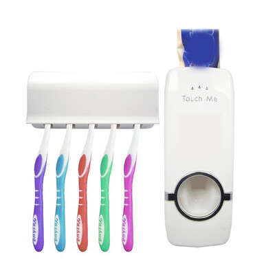 

Cntomlv New Design Automatic Toothpaste Dispenser Family Toothbrush Holder Set High Quality Bathroom sets