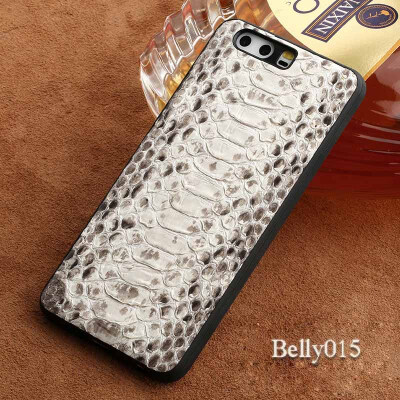 

Genuine Leather Phone Case For HUAWEI P10 Case Natural Python Skin For Mate 9 10 Pro Honor 9 V9 Back Cover