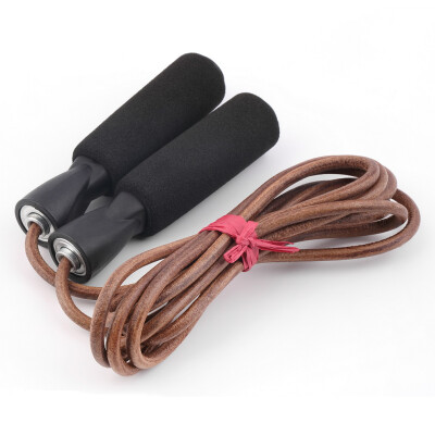 

PU Leather Skipping Jump Rope Exercise Fitness For Gym Sport Training