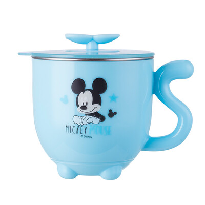 

Disney baby cup childrens insulated milk cup 316 stainless steel insulated single handle with lid learning drink cup purple princess