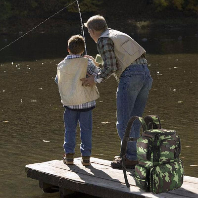 

Fishing Reel Storage Bag Lixada Fishing Tackle Bag Backpack Fishing Lures Bait Box Storage Bag with 4 Fishing Tackle Boxes Fishing