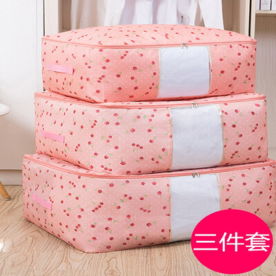 

ANERYA storage bag thickening Oxford cloth portable finishing bag cotton quilt travel woven bag moving storage bag finishing package three-piece